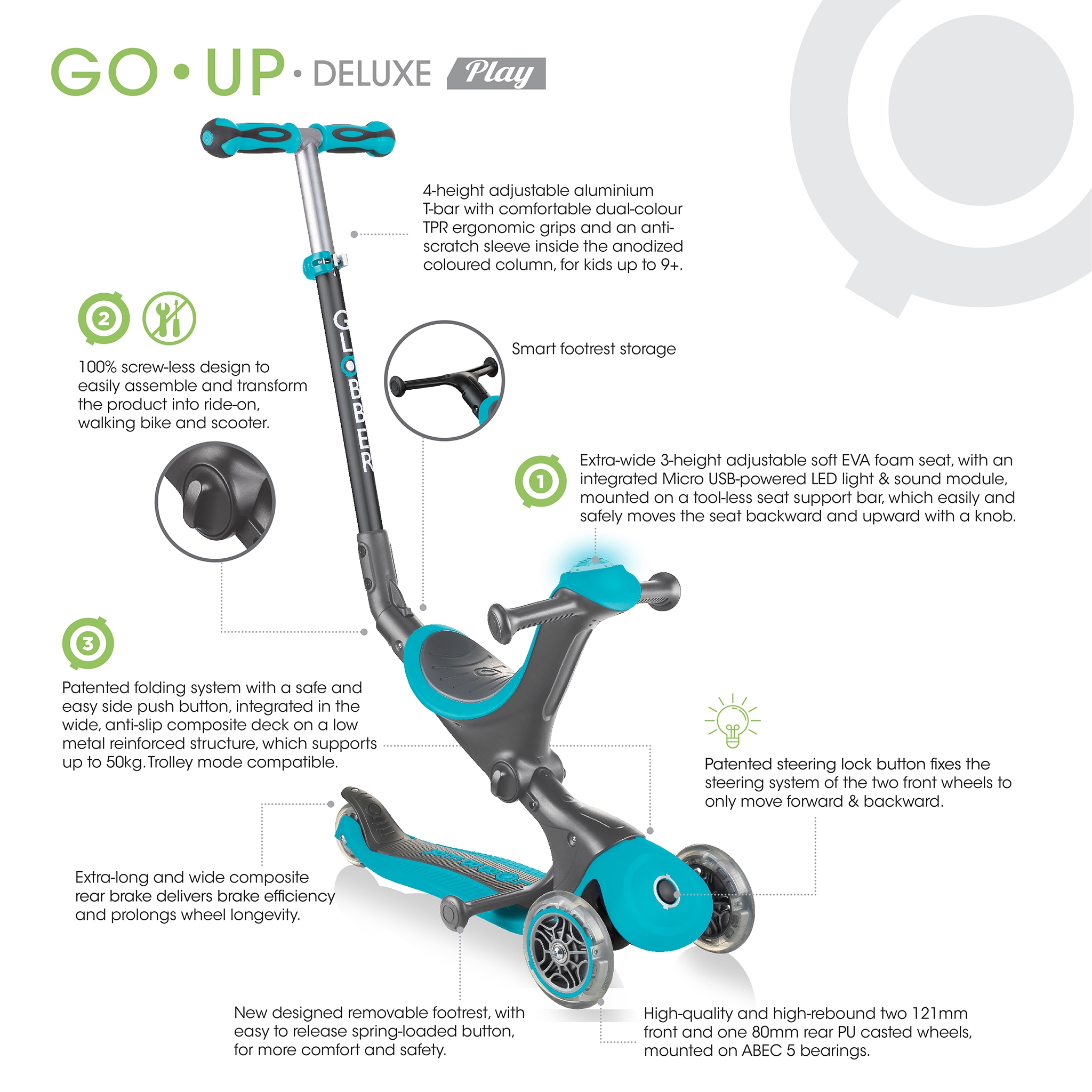 GO•UP DELUXE PLAY Innovative Scooters For All Ages With Unmatched