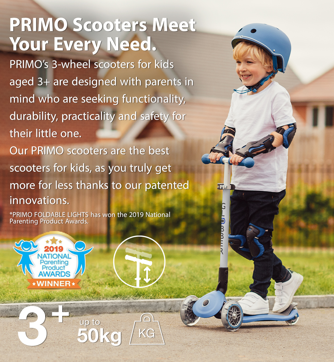 Primo series 2 wheels scooter_teen and adult